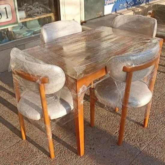 صندلی و میز نهارخوری 4 نفره مدل مینیمال (پس کرایه)
