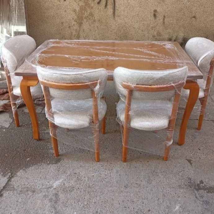 صندلی و میز نهارخوری 4 نفره مدل مینیمال (پس کرایه)