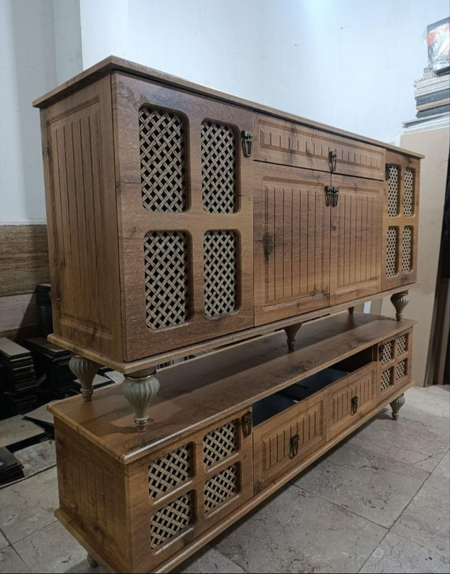 آینه و کنسول حصیری جدید