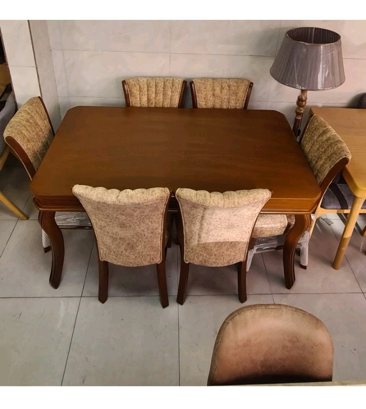 میز و صندلی نهارخوری ۶ نفره مدل سون شیاری