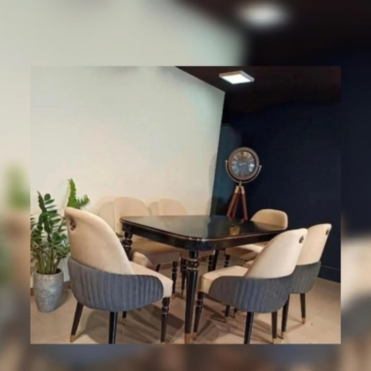 میز و صندلی نهارخوری ۶ نفره مدل سزار