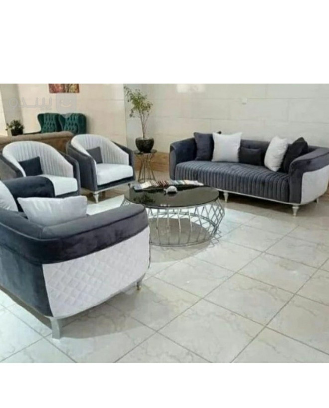 مبل راحتی ۷ نفره دو رنگ دیانا