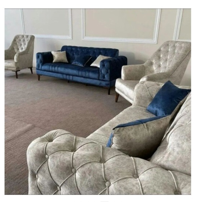 کاناپه ۳ نفره چستر پایه چوبی مناسب تی وی