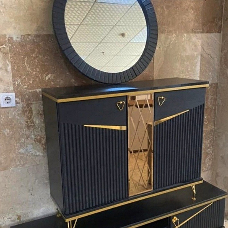 آینه و کنسول دو درب مدل سلطنتی کپی